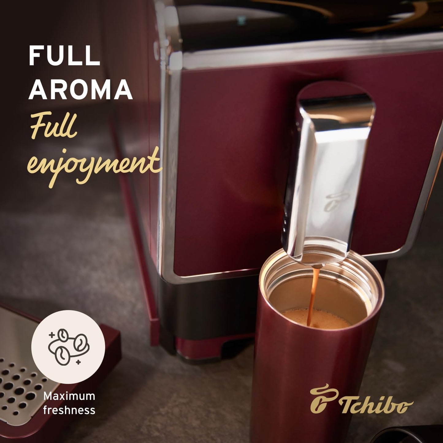 Coffee Machine with Built-in Grinder