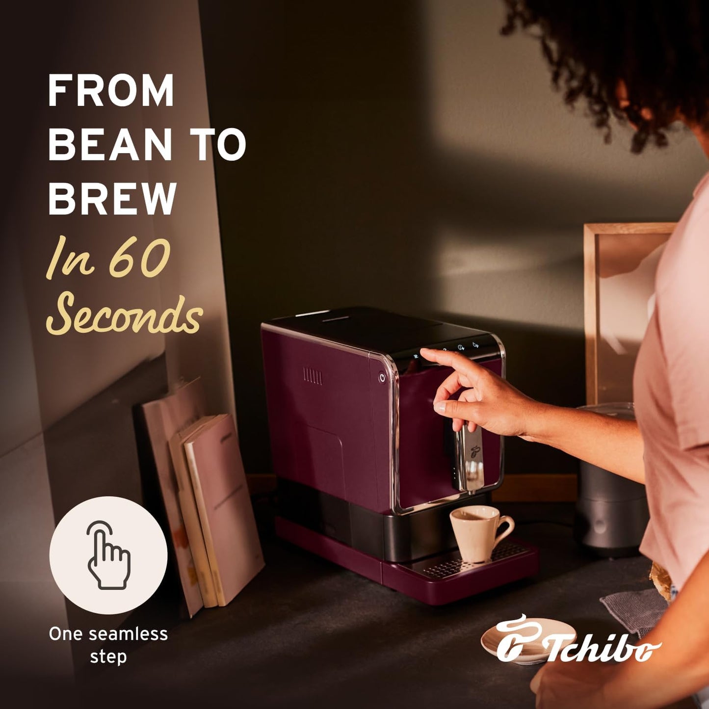 Coffee Machine with Built-in Grinder