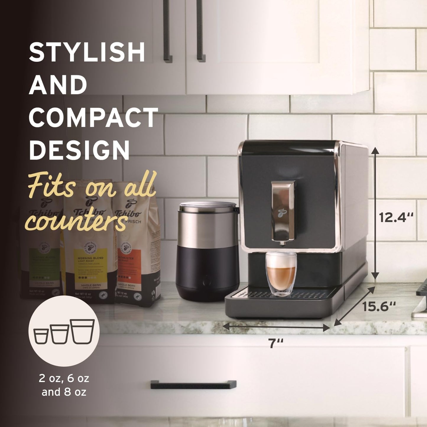 Coffee Machine with Built-in Grinder