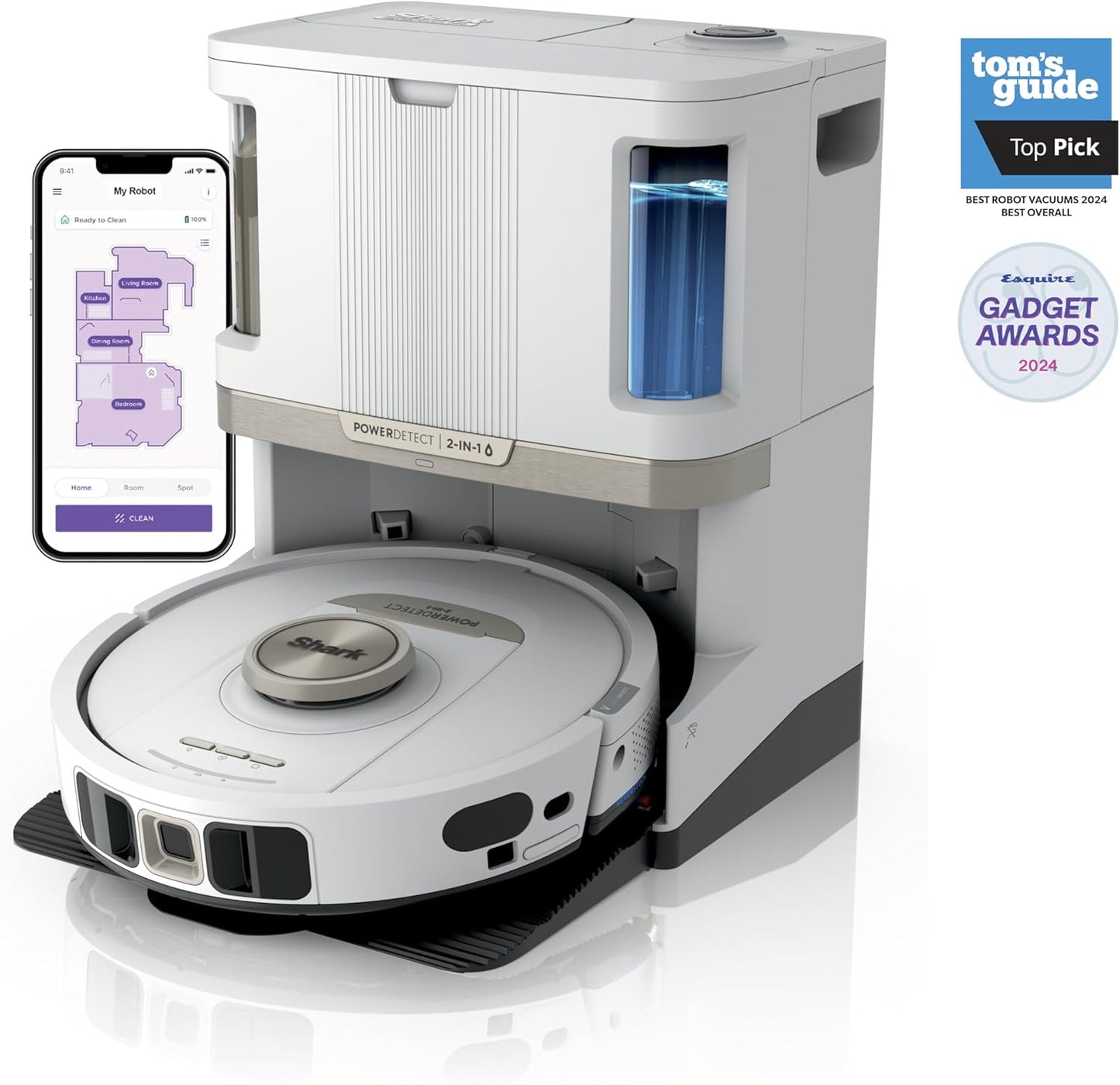 Robot Vacuum & Mop Combo, PowerDetect NeverTouch Pro