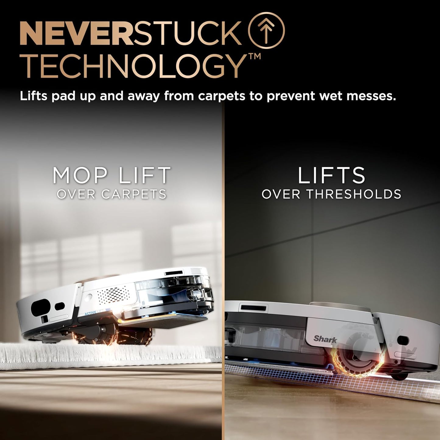 Robot Vacuum & Mop Combo, PowerDetect NeverTouch Pro