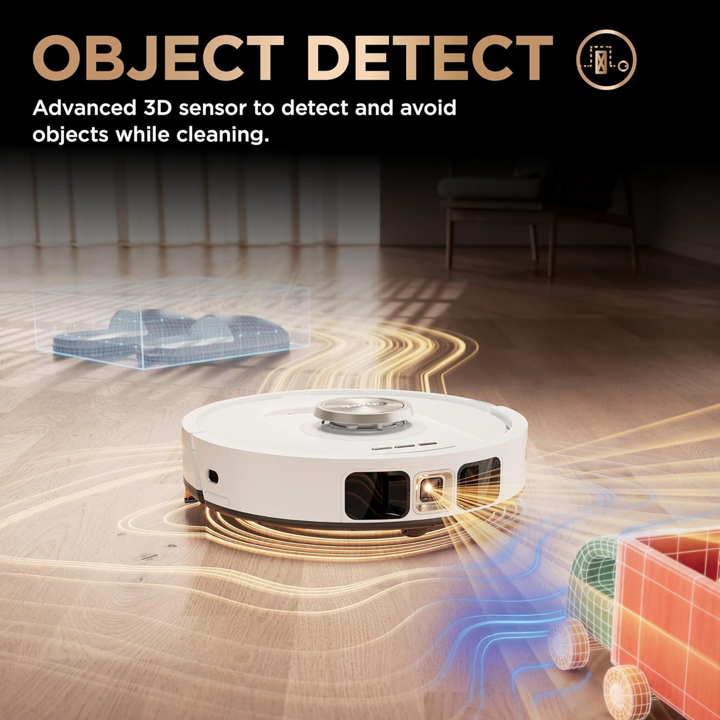 Robot Vacuum & Mop Combo, PowerDetect NeverTouch Pro