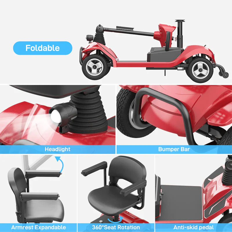 Hoverfly T4 Electric 4-wheel Mobility Scooter