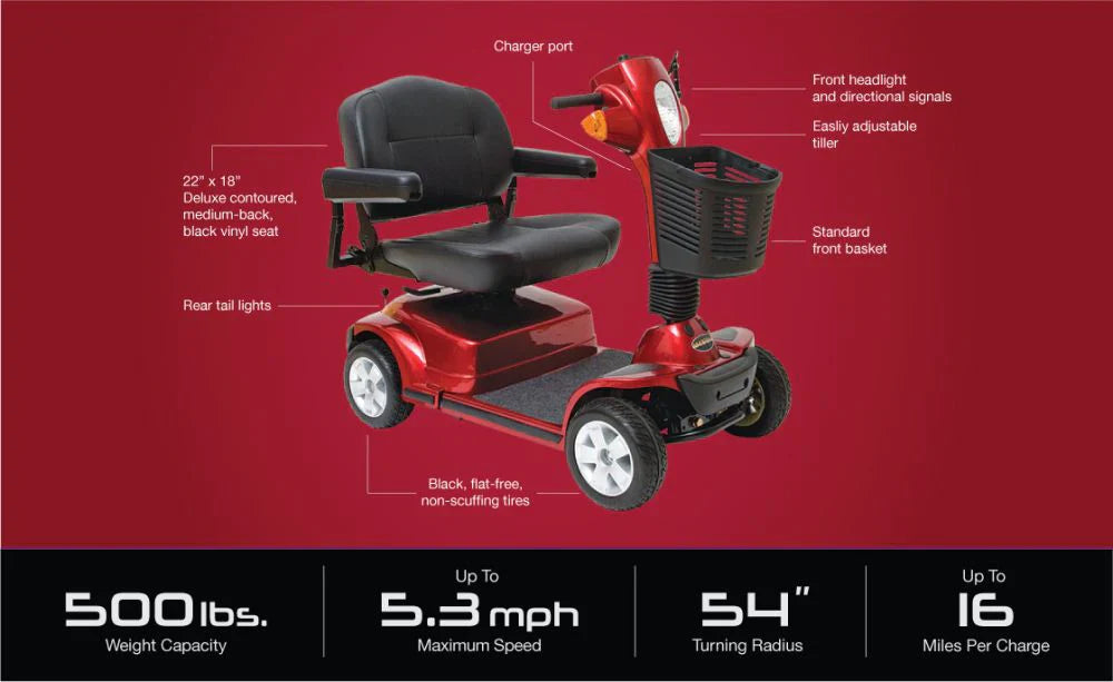 Pride Maxima 4-Wheel HD Mobility Scooter